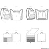 Simplicity Pattern S9513 Backpacks, Reading Pillow, Bed Organizer