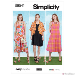 Simplicity Pattern S9541 Misses' Jumpsuits, Dress & Jacket