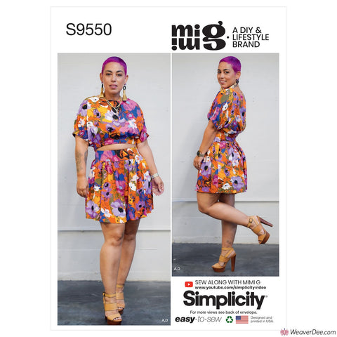 Simplicity Pattern S9550 Misses' Tops, Skirt & Shorts