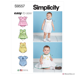 Simplicity Pattern S9557 Babies' Romper
