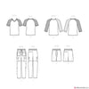 Simplicity Pattern S9561 Boys' Knit Top & Woven Pants & Shorts