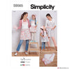 Simplicity Pattern S9565 Children's & Misses' Aprons + Accessories