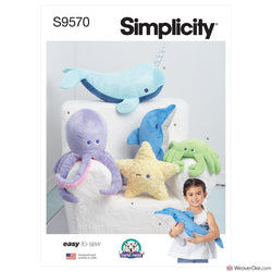 Simplicity Pattern S9570 Plush Sea Creatures