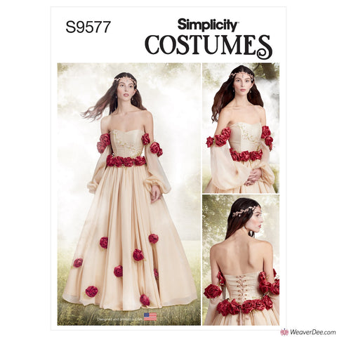 Simplicity Pattern S9577 Misses' Fantasy Princess Costume