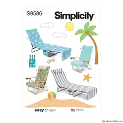 Simplicity Pattern S9586 Lounge & Beach Chair Covers