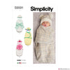 Simplicity Pattern S9591 Babies' Buntings & Hats