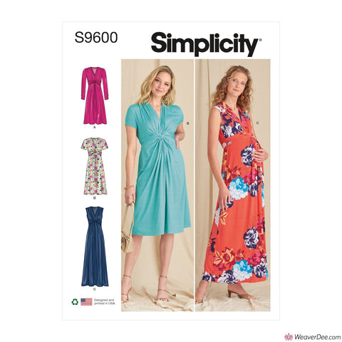 Simplicity Pattern S9600 Misses' Knit Dresses