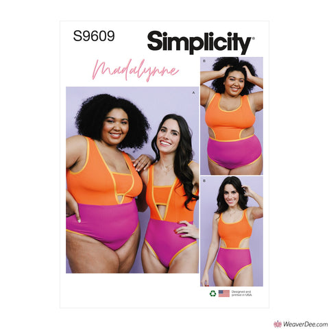 Simplicity Pattern S9609 Misses' & Women's Swimsuits - by Maddie Flanigan