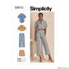 Simplicity Pattern S9610 Misses' Set of Tops, Cropped Pants & Shorts