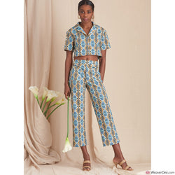 Simplicity Pattern S9610 Misses' Set of Tops, Cropped Pants & Shorts