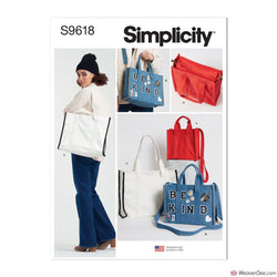 Simplicity Pattern S9618 Tote Bag in 3 Sizes