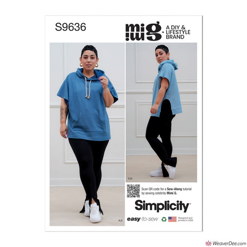 Simplicity Pattern S9636 Misses' Hoodies & Leggings by Mimi G