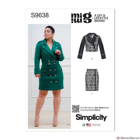 Simplicity Pattern S9638 Misses' Jackets & Skirt by Mimi G