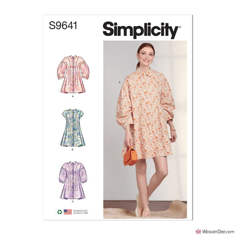 Simplicity Pattern S9641 Misses' Button Down Dress