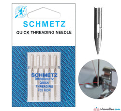 Schmetz - Self Threading Machine Needles [Pack of 5] - WeaverDee.com Sewing & Crafts - 1