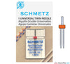 Schmetz - 1.6mm Twin Machine Needle - Size 70/10 - WeaverDee.com Sewing & Crafts - 1