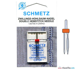 Schmetz - 2.5mm Twin Wing Machine Needle - Size 100/16 - WeaverDee.com Sewing & Crafts - 1