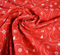 Premier Print Polycotton Fabric - Set Sail (Red)
