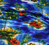 Tropical Island Silky Satin Fabric