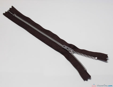 YKK - Trouser Zip / Aluminium Teeth [570 Brown] - WeaverDee.com Sewing & Crafts