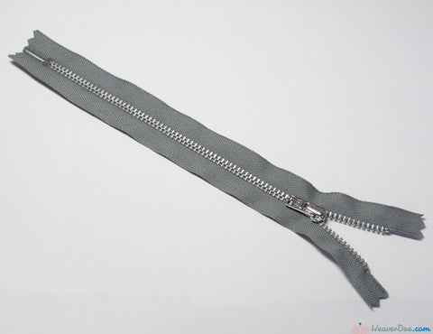 YKK - Trouser Zip / Aluminium Teeth [577 Grey] - WeaverDee.com Sewing & Crafts