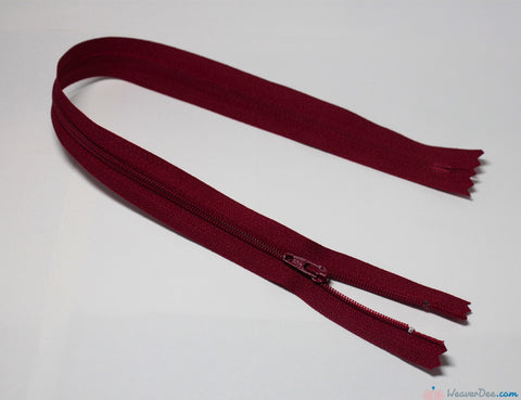 YKK - Regular Skirt & Dress Zip [520 Cranberry Red] - WeaverDee.com Sewing & Crafts