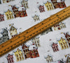 Rose & Hubble Cotton Fabric - Snow top Houses - Digital Print