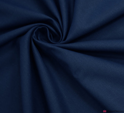 Plain Cotton Fabric / Navy Blue (60 Square)