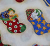 Rose & Hubble Cotton Fabric - Stockings of Gifts Cream
