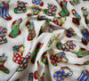 Rose & Hubble Cotton Fabric - Stockings of Gifts Cream