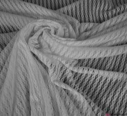 Candelora Stretch Lace Fabric - White