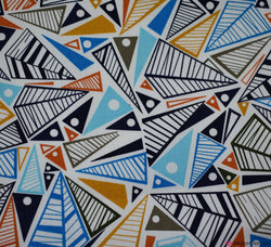 Cotton Poplin Fabric - Pyramid Stacks