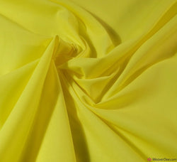 Plain Polycotton Fabric / Sunshine Yellow
