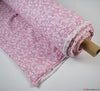 Double Gauze Cotton Fabric - Swirly Ivy Pink