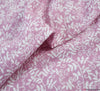 Double Gauze Cotton Fabric - Swirly Ivy Pink