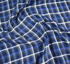 Cotton Blend Tartan Fabric (Lightly Brushed) Royal Blue