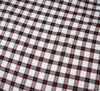 Cotton Blend Tartan Fabric (Lightly Brushed) White / Red