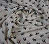 Toucan Viscose Linen Fabric - Ecru