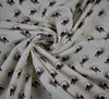 Toucan Viscose Linen Fabric - Ecru