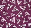 LIMITED STOCK Canvas Fabric - Triangle Bliss Plum