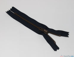 YKK - Trouser Zip / Antique-Brass Teeth [560 Navy] - WeaverDee.com Sewing & Crafts