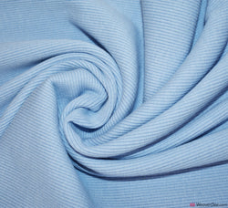 Tubular Ribbing Cotton Fabric - Baby Blue