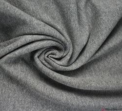 Tubular Ribbing Cotton Fabric - Marl Grey