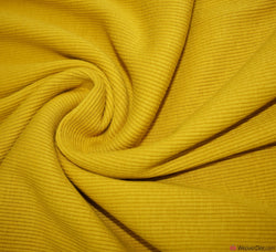 Tubular Ribbing Cotton Fabric - Mustard