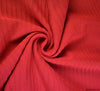 Tubular Ribbing Cotton Fabric - Red