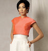 Vogue - V1486 Misses' Crop Top & Flared Yoke Skirt - WeaverDee.com Sewing & Crafts - 3