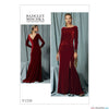 Vogue - V1520 Misses' Side-Gathered, Long Sleeve Dress With Beaded Cuffs - WeaverDee.com Sewing & Crafts - 1