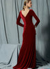 Vogue - V1520 Misses' Side-Gathered, Long Sleeve Dress With Beaded Cuffs - WeaverDee.com Sewing & Crafts - 5