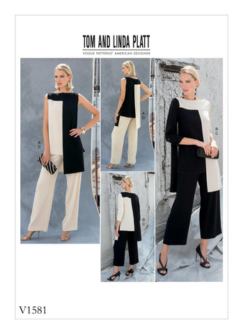 Vogue Pattern V1581 Misses' Tunic & Pants
