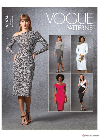 Vogue Pattern V1674 Misses' Dress
